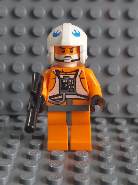 Lego Star Wars 9677 - Rebel Pilot X-Wing Minifigure - Used - See Photos