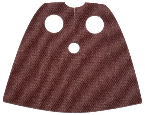 new LEGO Reddish-Brown Cloth Cape, Very Short, Traditional Starched Fabric