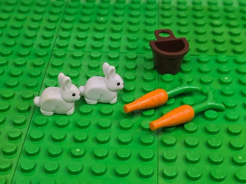 LEGO White Bunny Rabbit - 2 Ct
