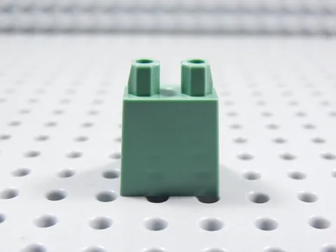 LEGO Sand Green Blank Plain Dress Skirt Minifig BI