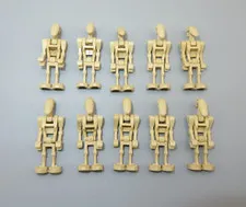 LEGO Star Wars 10 Battle Droids tan angled arms minifigures 7126 75058 8018 7675