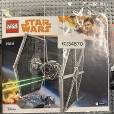 Lego 75211 BUILD ONLY Never Assembled Brand New NoMiniFigures.Mimben Tie Fighter