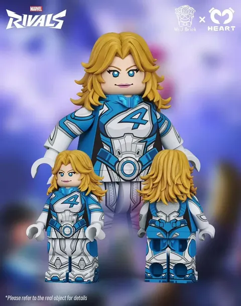 LEGO Marvel Rivals Mr. J Brick X Heart Custom Sue Invisible Woman Minifigure