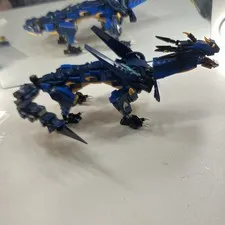 LEGO Blue & Black Lightning Dragon Build - Some Modifications/Missing Parts