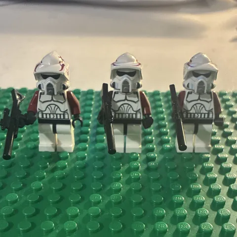 3x LEGO Star Wars ARF Elite Clone Trooper Minifigure Rancor Battalion sw0378