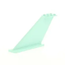 1x LEGO Tail Fin 12x2x5 Light Aqua Blue Plane Rudder 6310383 18988 87614