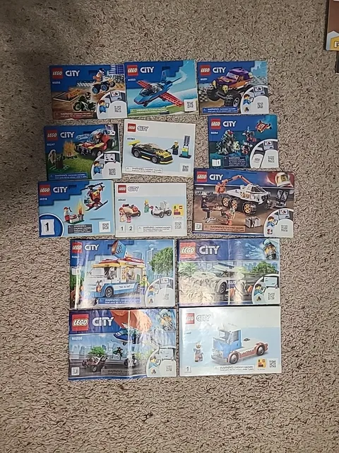 Lego City HUGE lot of Instructions: 12 Booklets