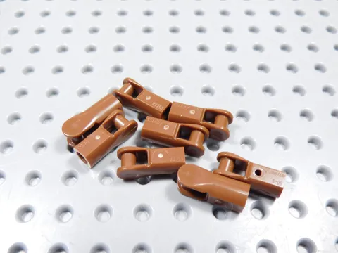 LEGO Lot of 8 Reddish Brown Bar Holder w/ Handle BP