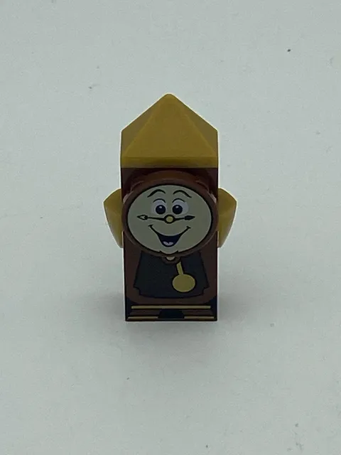 LEGO Minifigure Cogsworth Brown Yellow Clock Face Beauty and the Beast Disney