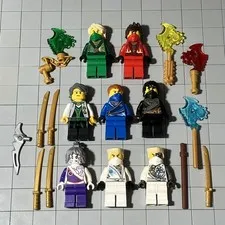 LEGO Ninjago Minifigure Rebooted Nindroid Ninja Lot Of 8 D8 77