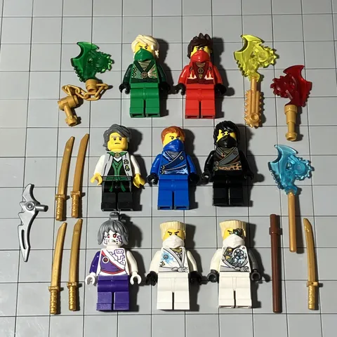 LEGO Ninjago Minifigure Rebooted Nindroid Ninja Lot Of 8 D8 77