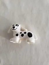 LEGO Duplo Ville Town Station Fire Dalmation Pet Dog 2.5"