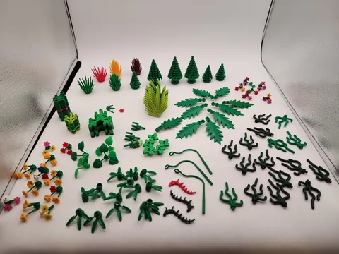 LEGO Plant & Foliage Lot. Leaves, Flowers,  Trees And More. Some Vintage 