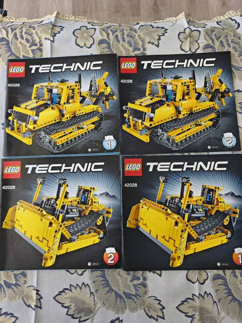 lego instructions technic 42028 bulldozer manual issues 1 & 2 2014 4 languages
