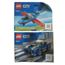 2 LEGO City #60323 #60312 Stunt Plane Police Car Instruction Manuals Only