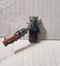 LEGO Wakz wolf minifigure Silver Armor Legends of Chima 70009 loc008