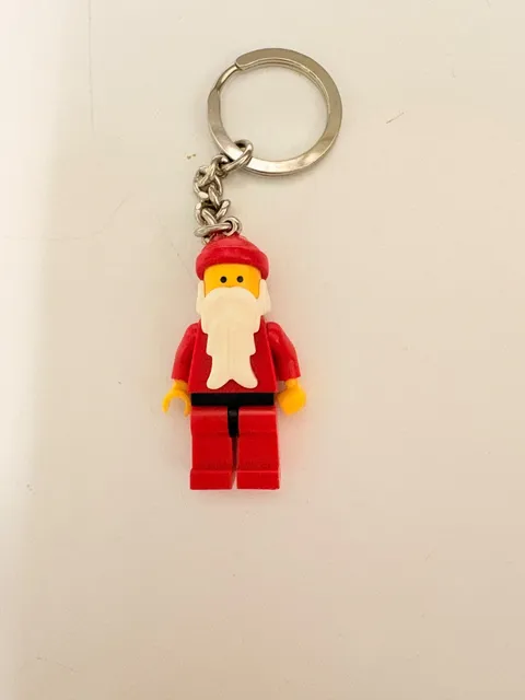 Lego Santa Claus Mini Figure Keychain Christmas