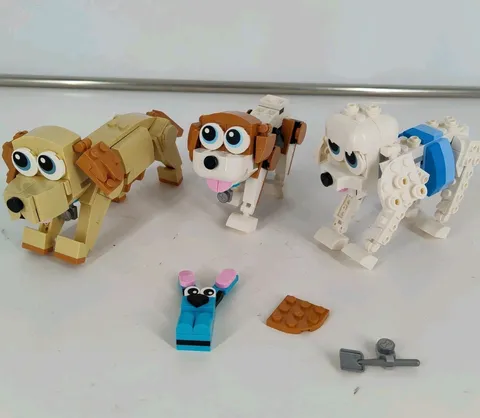 LEGO Creator 3-in-1 Adorable Dogs 31137 Used Put Together 