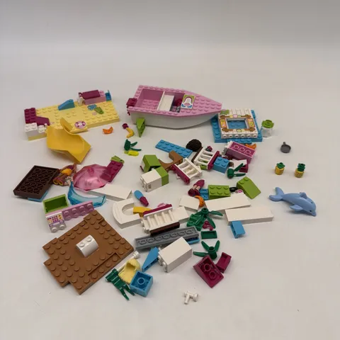 Lego Friends Speed Boat & Miscellaneous Set! Incomplete! 