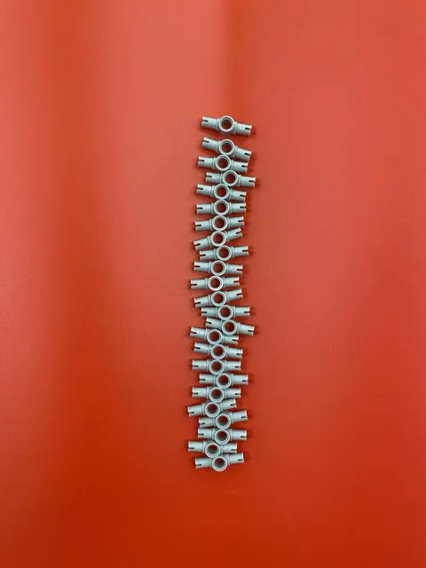 LEGO Technic Pin 3L Friction Ridges Lengthwise Light Bluish Gray 87082 22 Pieces