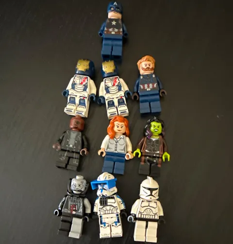 READ DESCRIPTION LEGO Minifigure Lot of 10 Marvel & Star Wars Captain America