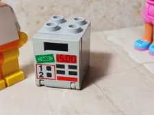New LEGO ATM Old Light Gray Super cool Unique Vintage SUPERB Print Brand New
