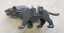Lord of the Rings Gray Warg with Gray Saddle Lego Minifigure Hobbit Grey LOTR