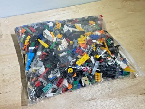 Vintage Lego Bulk Lot | Mixed Bricks & Wheels | 5-pounds | 1970's-1980's ??