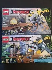 🥷🤜💥2 LEGO Ninjago Movie (70609) Manta Ray Bomber & (70610) Flying Jelly Sub