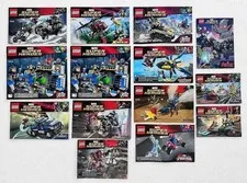 LEGO MARVEL SUPER HEROES INSTRUCTION MANUAL LOT 13 DEADPOOL WOLVERINE AVENGERS
