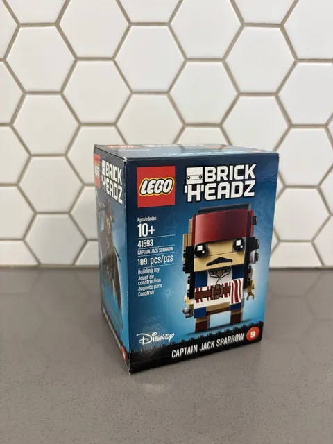 LEGO BRICKHEADZ: Captain Jack Sparrow (41593) New Sealed In Box