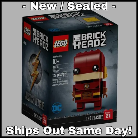 LEGO 41598 DC BrickHeadz The Flash⚡️Sealed⚡️Retired⚡️Fast Shipping⚡️NEW