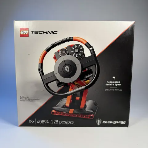 Koenigsegg Sadair’s Spear Steering Wheel Lego 40894. New Rare Sealed. Technic.