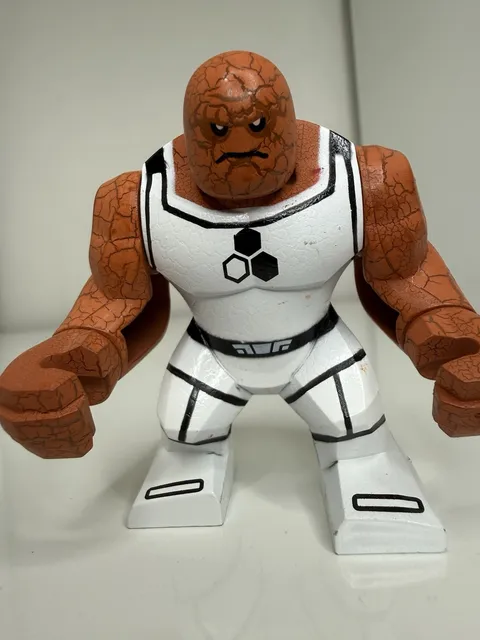 Big Fig The Thing Future Foundation Marvel Minifigure Large Lego Compatible 