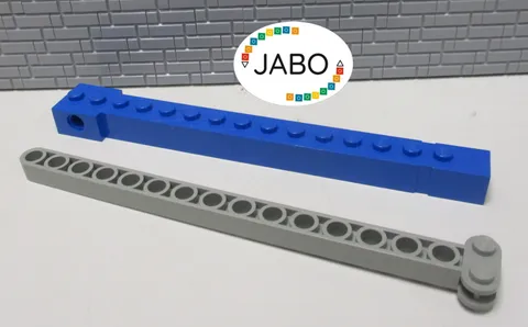 (J5/13/1) LEGO 2350b Crane Boom Crane Arm Blue with 2351 Inner Part Light Gray