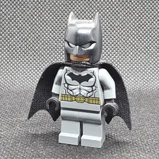 LEGO Batman Minifigure Gray Suit w/ Black Cape