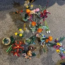 Big Lot Of Lego Flowers Nice