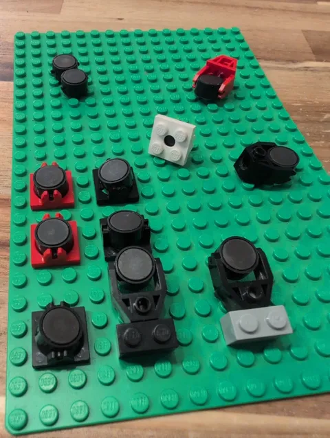 LEGO Black Magnet Holder 2x3 Clip & Pin Hole w/Magnet 6899 6938 6190 #73092 2607
