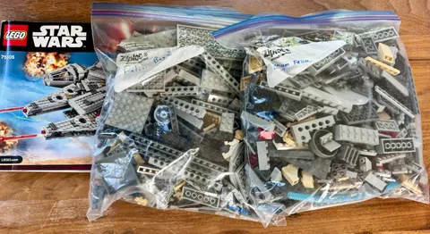 LEGO Star Wars 75105 Millennium Falcon Complete w/ Instructions No Box 1329 Pcs