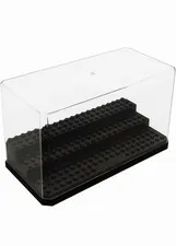 LEGO Dustproof Clear/Black Plastic Display Case for Minifigures 7.08x3.54