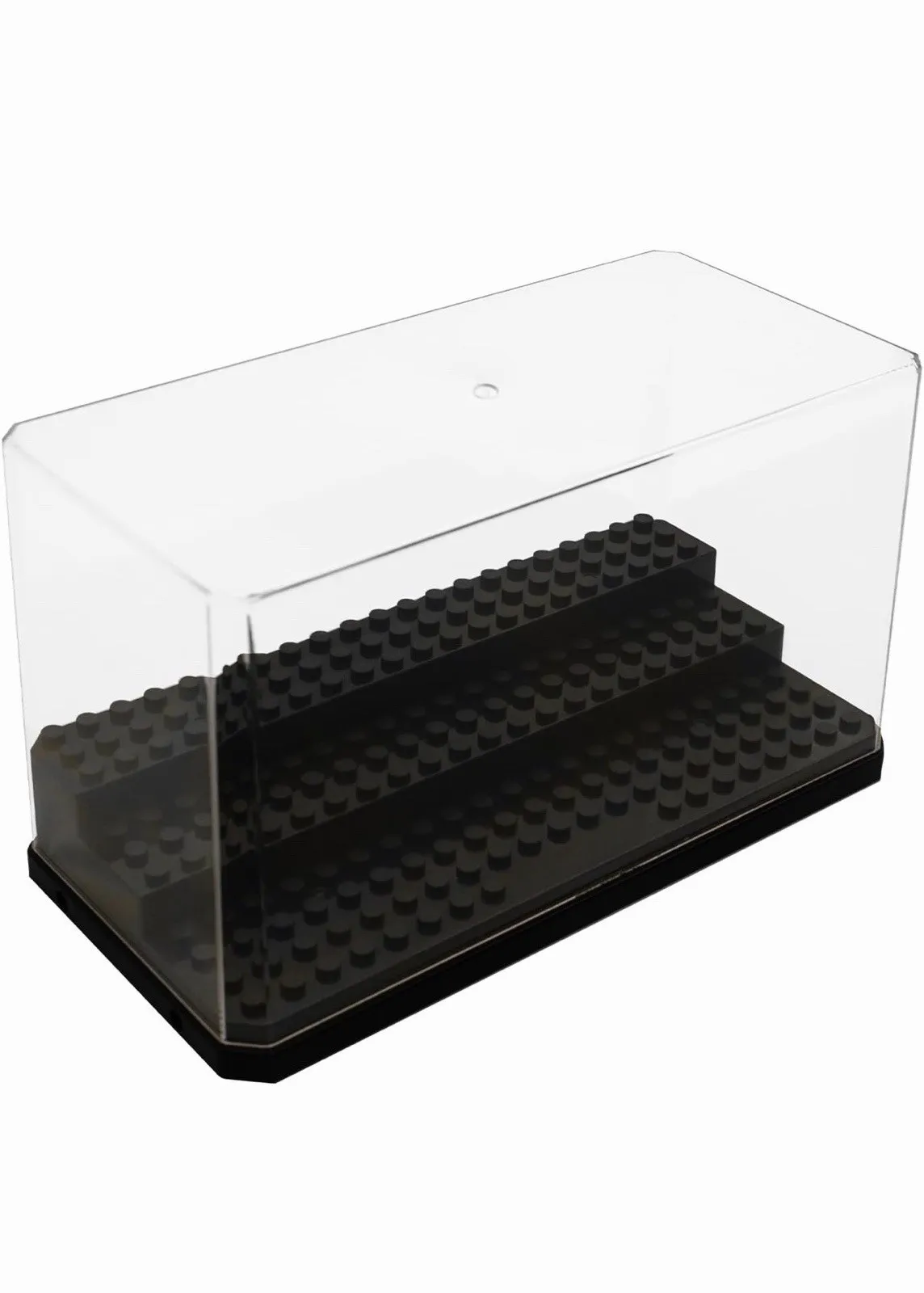 LEGO Dustproof Clear/Black Plastic Display Case for Minifigures 7.08x3.54