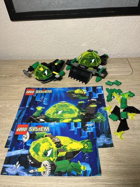 LEGO 2160 And 2161 Aquazone Aquaraiders Aqua Dozer