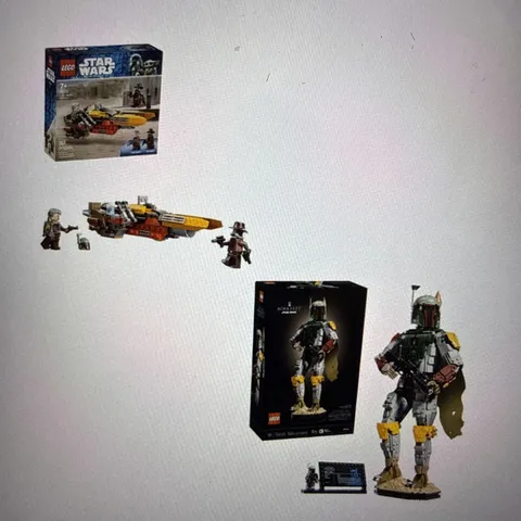 LEGO Star Wars Boba Fett Bundle - collectible figure (75455) and (75447) 
