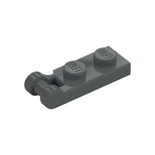 LEGO 75x Dark Bluish Gray Plate, Modified 1 x 2 with Bar Handle on End inv.594
