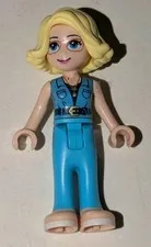 Lego Friends Alicia Dark Azure Top Medium Pants Minifigure frnd0372 Minifig Doll