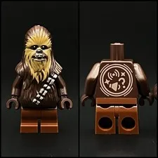 Lego Star Wars Smart Minifigure Chewbacca Printer Alignment Assembly Misprint