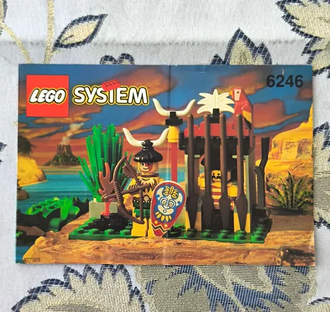 LEGO instructions system 6246 Crocodile Cage booklet DE/EN/FR and others 1994
