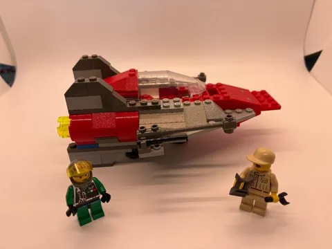 LEGO Star Wars 7134 A-Wing Fighter 100% Complete w/ Minifigs & Instructions 2000