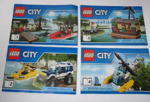 Lego City Set 60068 Instruction Manuals 1 through 4 - Manuals Only  No Bricks