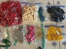 Vintage LEGOS! Lot of 361 pc.Assorted Bricks, Pieces, and Parts 2.10 Lbs Washed!